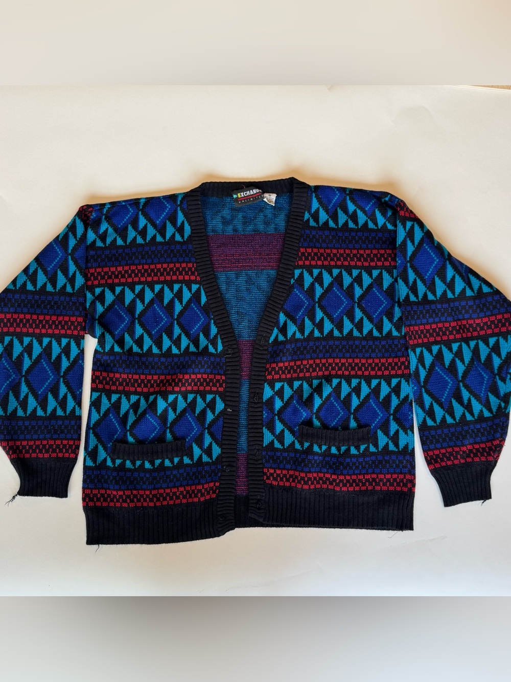 Exchange Geometric Cardigan